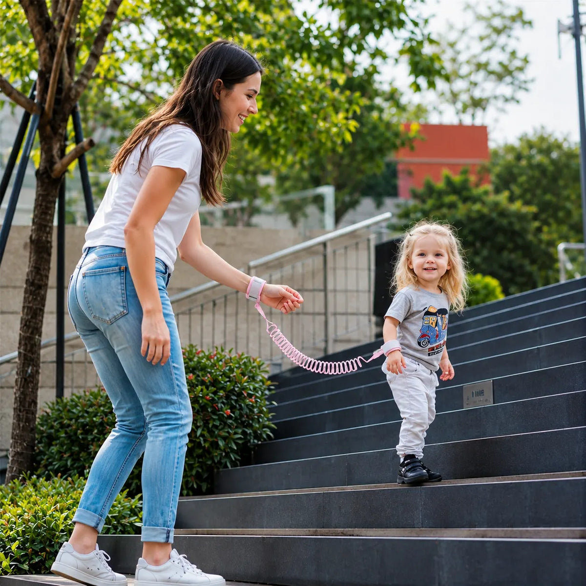 Baby Toddler Child Anti Lost Wristband Leash Hand Harness in Light Link  - Image 5