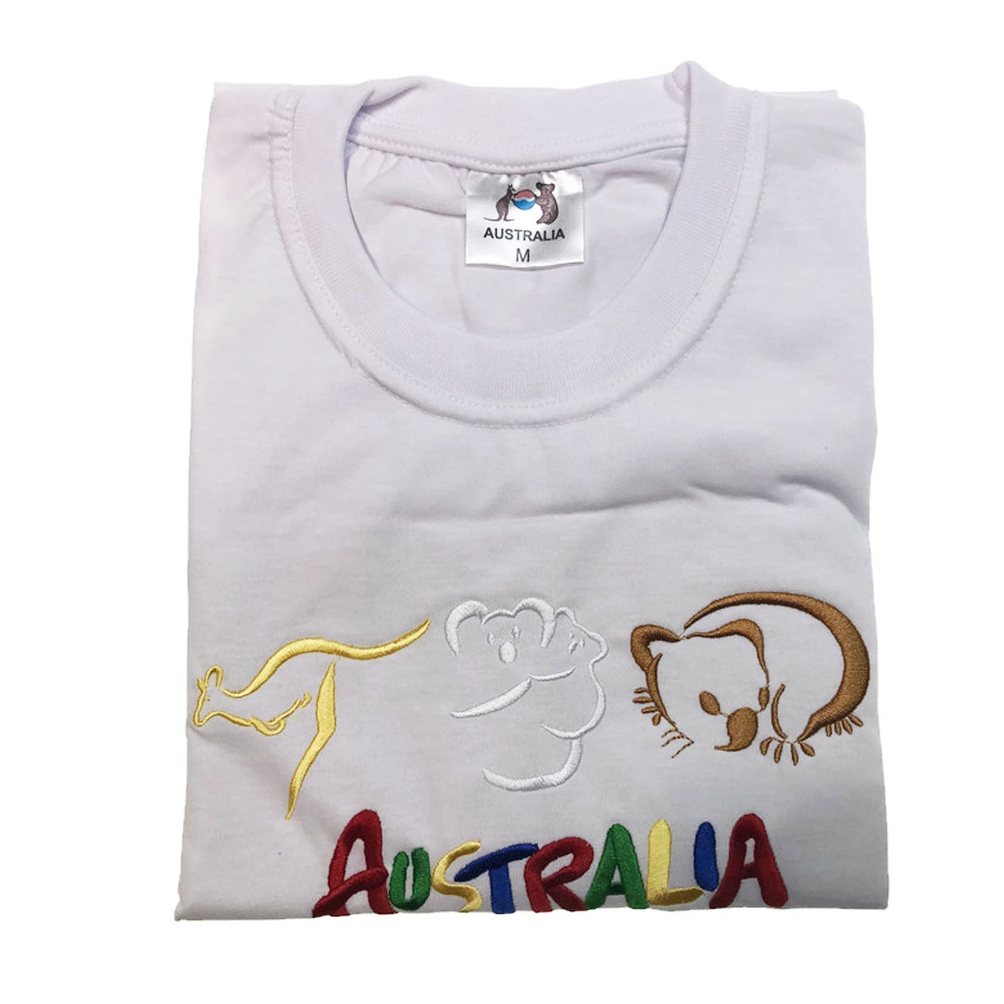 Adult Australia T Shirt Kangaroo Koala 100% Cotton Souvenir Tee Top - White - L - Image 2