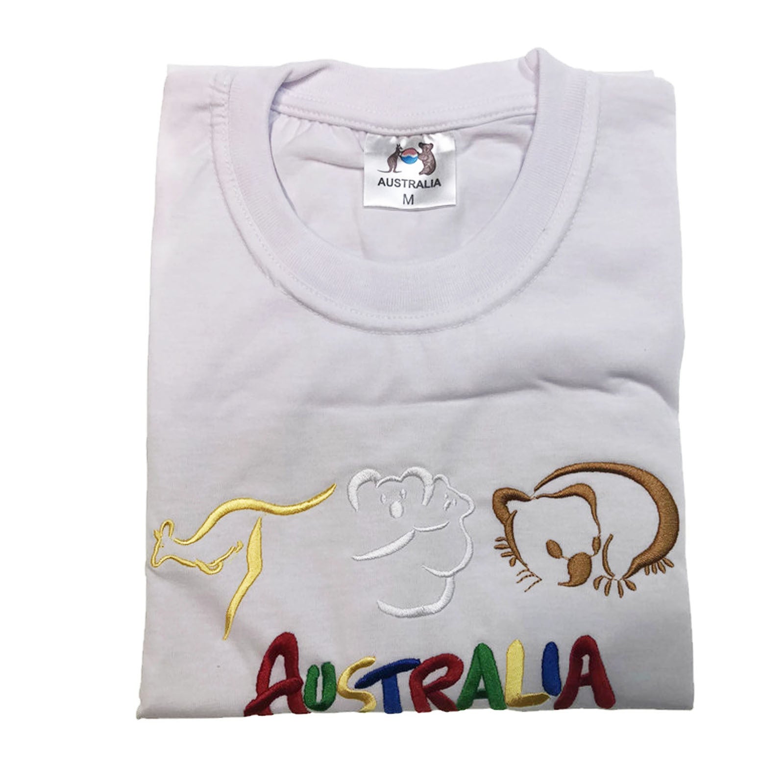 Adult Australia T Shirt Kangaroo Koala 100% Cotton Souvenir Tee Top - White - XL - Image 2