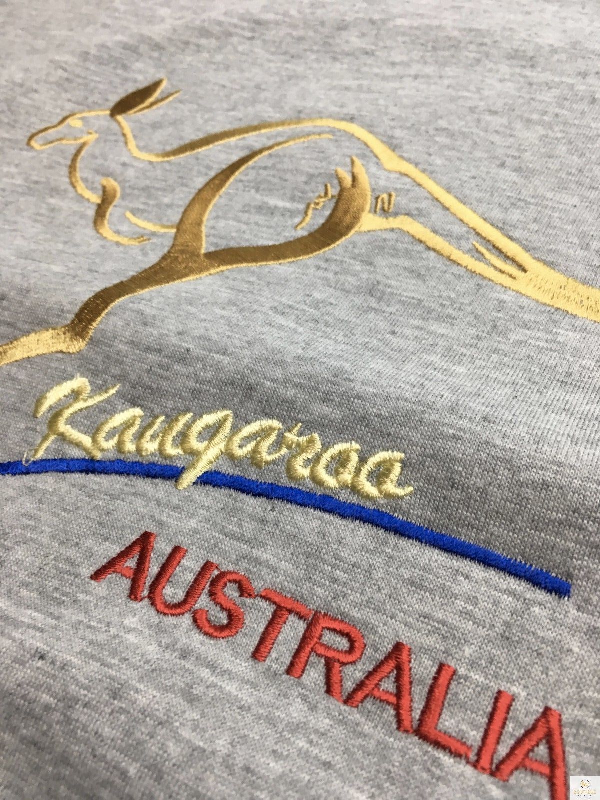 Adult Australian Kangaroo T Shirt Australia Day 100% Cotton Souvenir Tee Top - Grey - S - Image 4