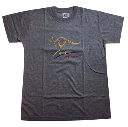 Adult Australian Kangaroo T Shirt Australia Day 100% Cotton Souvenir Tee Top - Grey - XL - Image 2