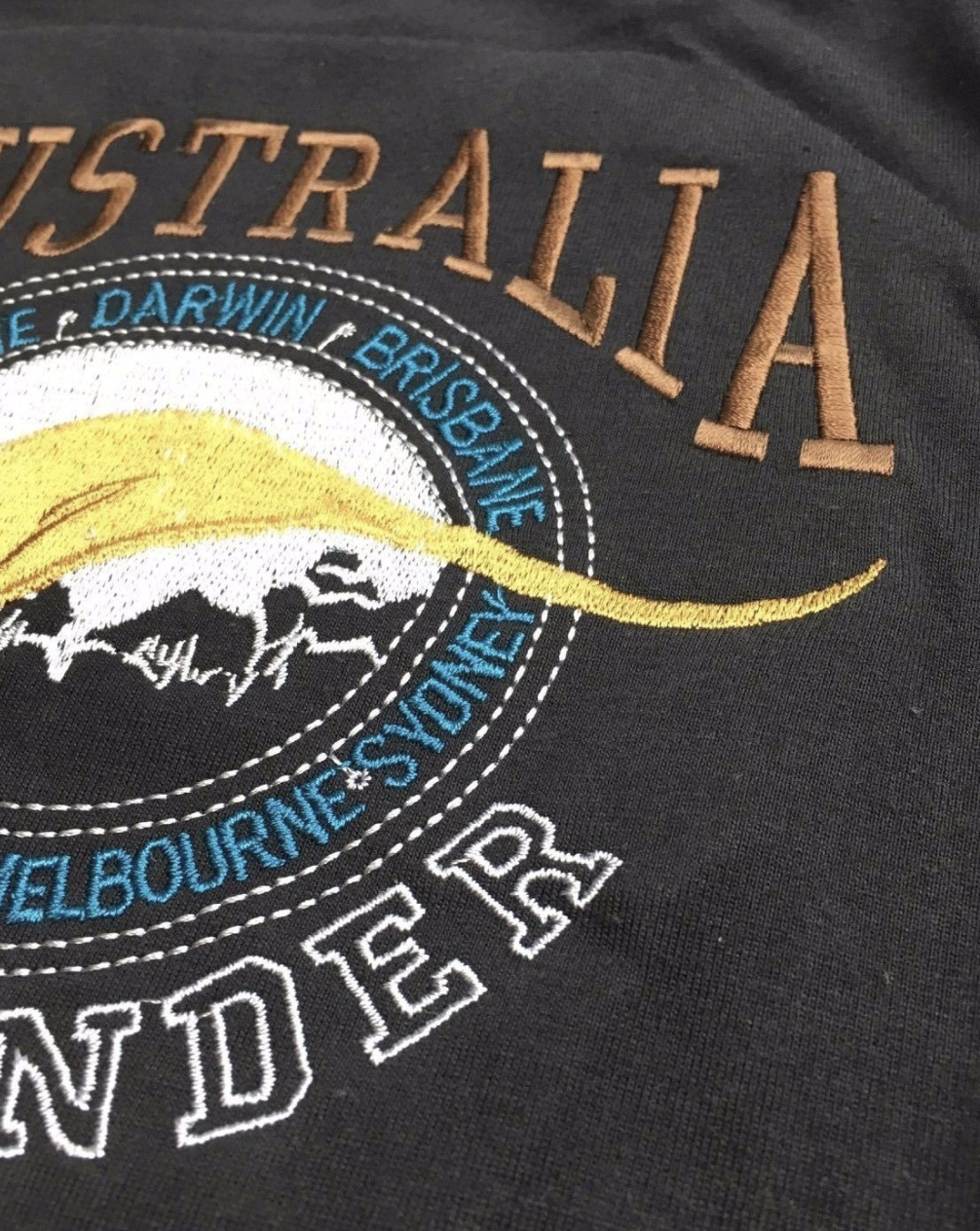 Adult Australia Kangaroo T Shirt Australia Day Souvenir Tee Top 100% Cotton - Grey - M - Image 4