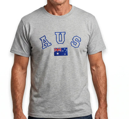 Mens Australia T Shirt Australia Day Cotton Blend Souvenir - Grey - Image 2