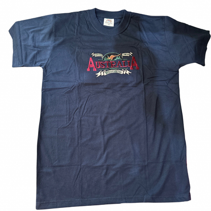Mens Australia Wilderness T Shirt Souvenir Tee Top 100% Cotton - Navy Blue - M - Image 2