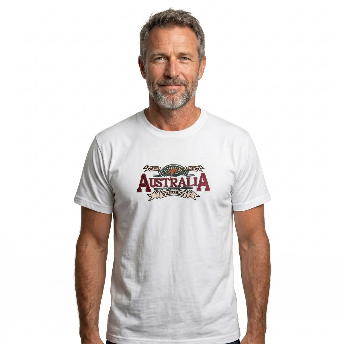 Mens Australia Wilderness T Shirt Souvenir Tee Top 100% Cotton - White - Image 5