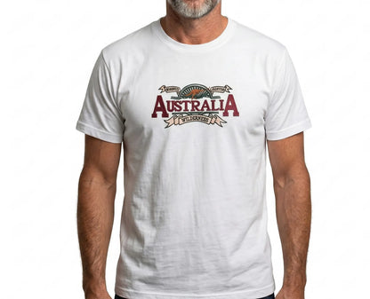 Mens Australia Wilderness T Shirt Souvenir Tee Top 100% Cotton - White - Image 2