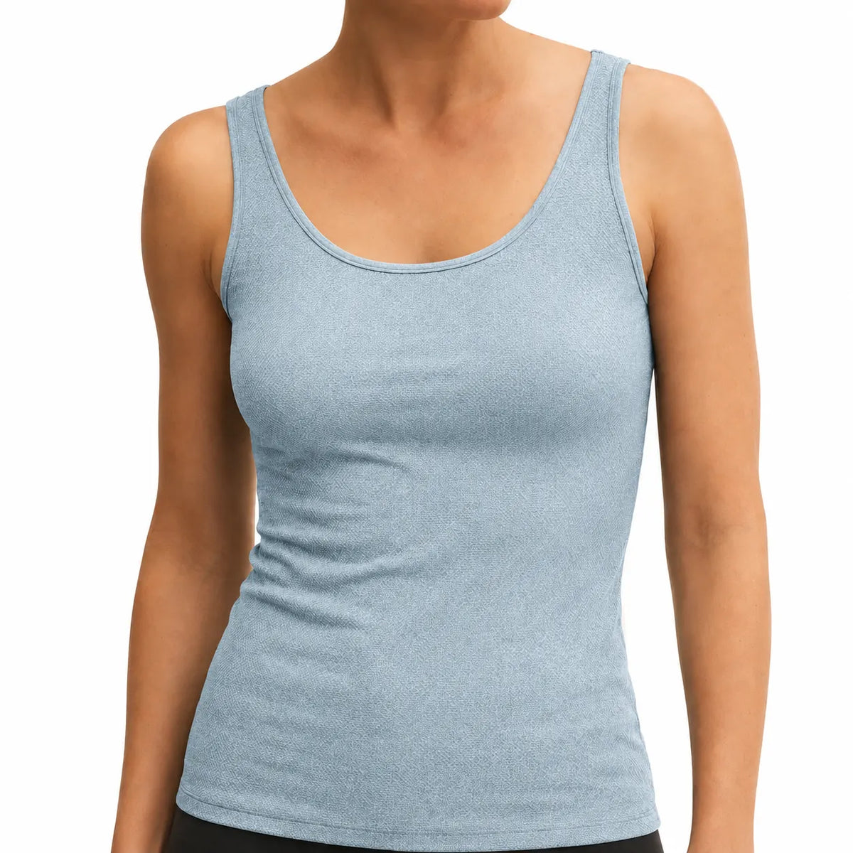 ExOfficio Womens Tank Top Cami Camisole Womens Sleeveless Travel Singlet - Light Blue - Image 2