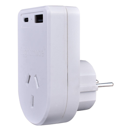 Outbound Australia/NZ to USA/Canada & More Travel Adapter - Earthed w/ USB C & A - Image 2