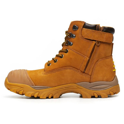 DIADORA Utility Craze w Zip Work Boots Composite Cap Workwear Shoes - Wheat - Image 5