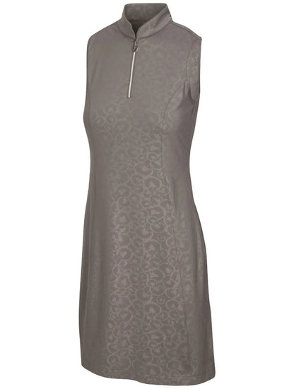 Greg Norman Gardenia Sleeveless Short Sleeve Zip Dress - Graphite - Image 2
