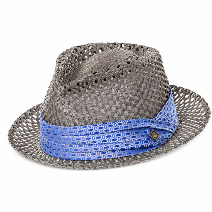 Goorin Brothers Straw Hat Light Sturdy Vented Trilby Sun Summer Fedora - Grey - Image 2
