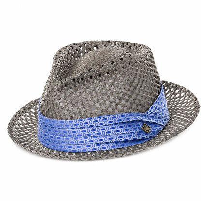 Goorin Brothers Straw Hat Light Sturdy Vented Trilby Sun Summer Fedora - Grey - Image 2