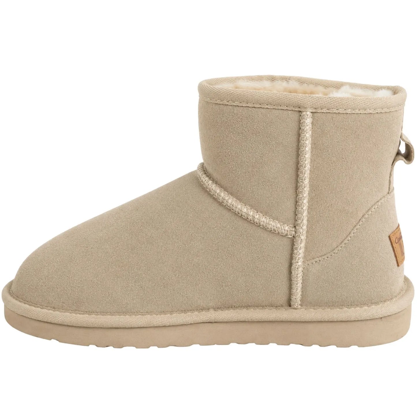 Jillaroo Womens UGG Boots Genuine Sheepskin Suede Leather Moccasins - Beige - 6 - Image 4