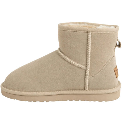 Jillaroo Womens UGG Boots Genuine Sheepskin Suede Leather Moccasins - Beige - 6 - Image 4
