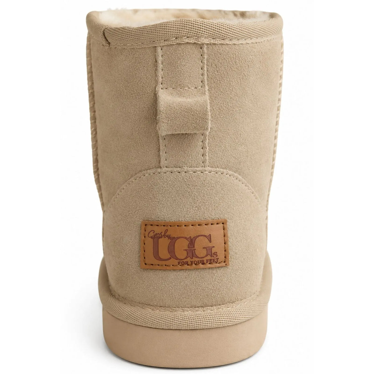 Jillaroo Womens UGG Boots Genuine Sheepskin Suede Leather Moccasins - Beige - 6 - Image 5