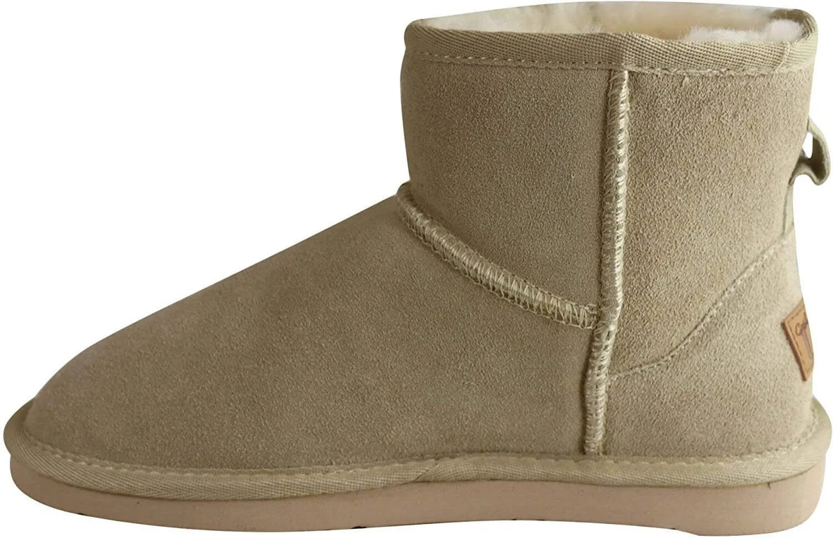Jillaroo Womens UGG Boots Genuine Sheepskin Suede Leather Moccasins - Beige - 6 - Image 7