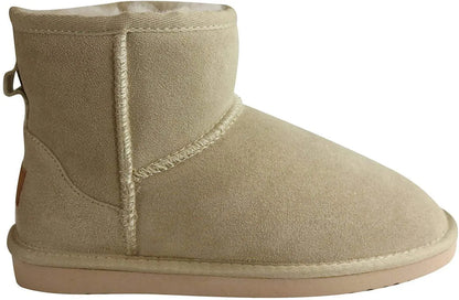 Jillaroo Womens UGG Boots Genuine Sheepskin Suede Leather Moccasins - Beige - 6 - Image 8