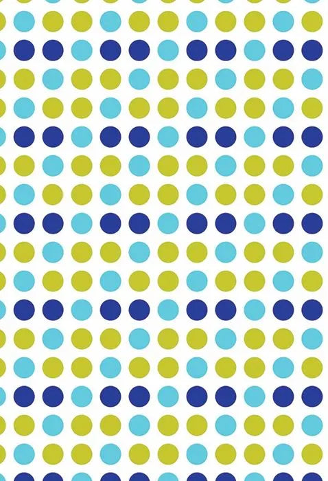 Shower Curtain in Blue and Green Polka Dot Print – 180 x 180cm Polyester - Image 3