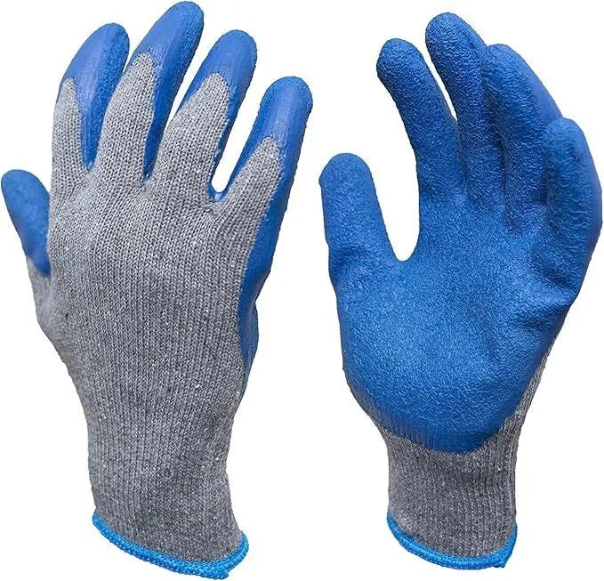 12x NITRILE GLOVES General Purpose Work Glove Safety Rubber Coated BULK - Image 2