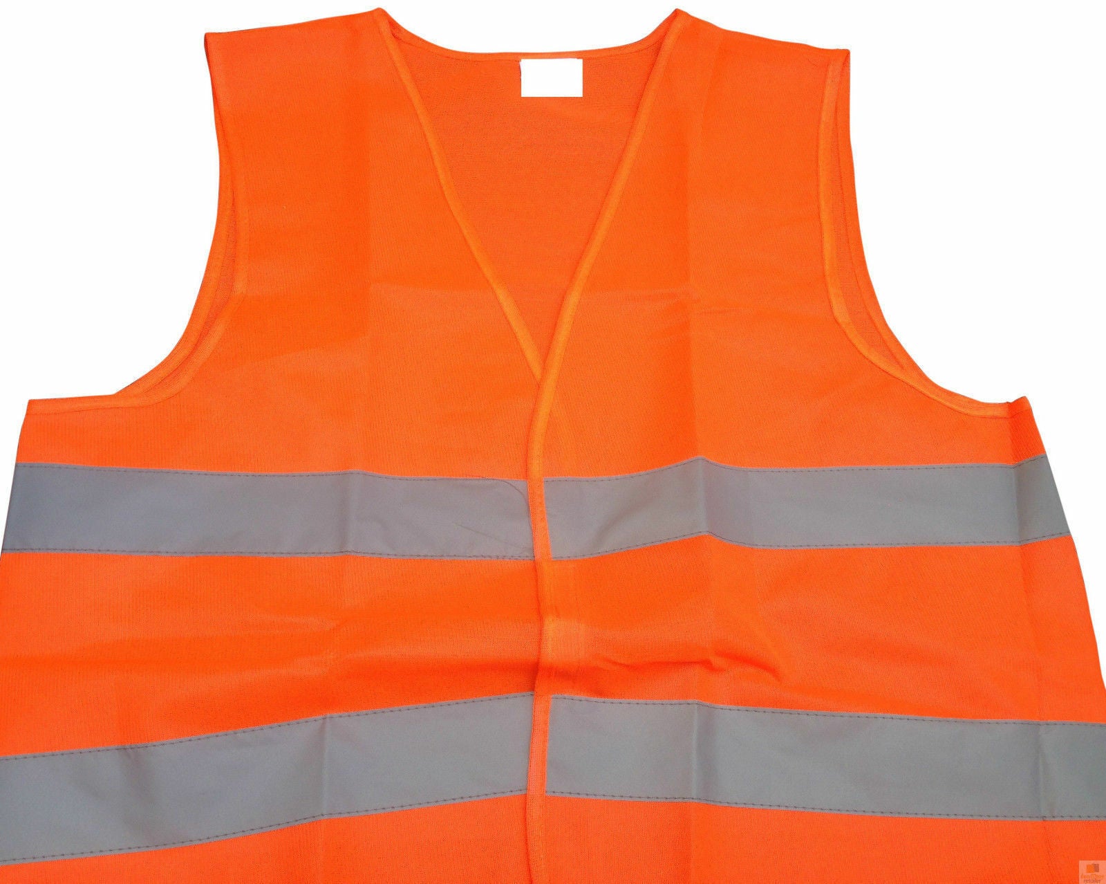 10x Hi Vis Safety VEST Reflective Tape Workwear Orange ONE SIZE Night & Day BULK - Image 3
