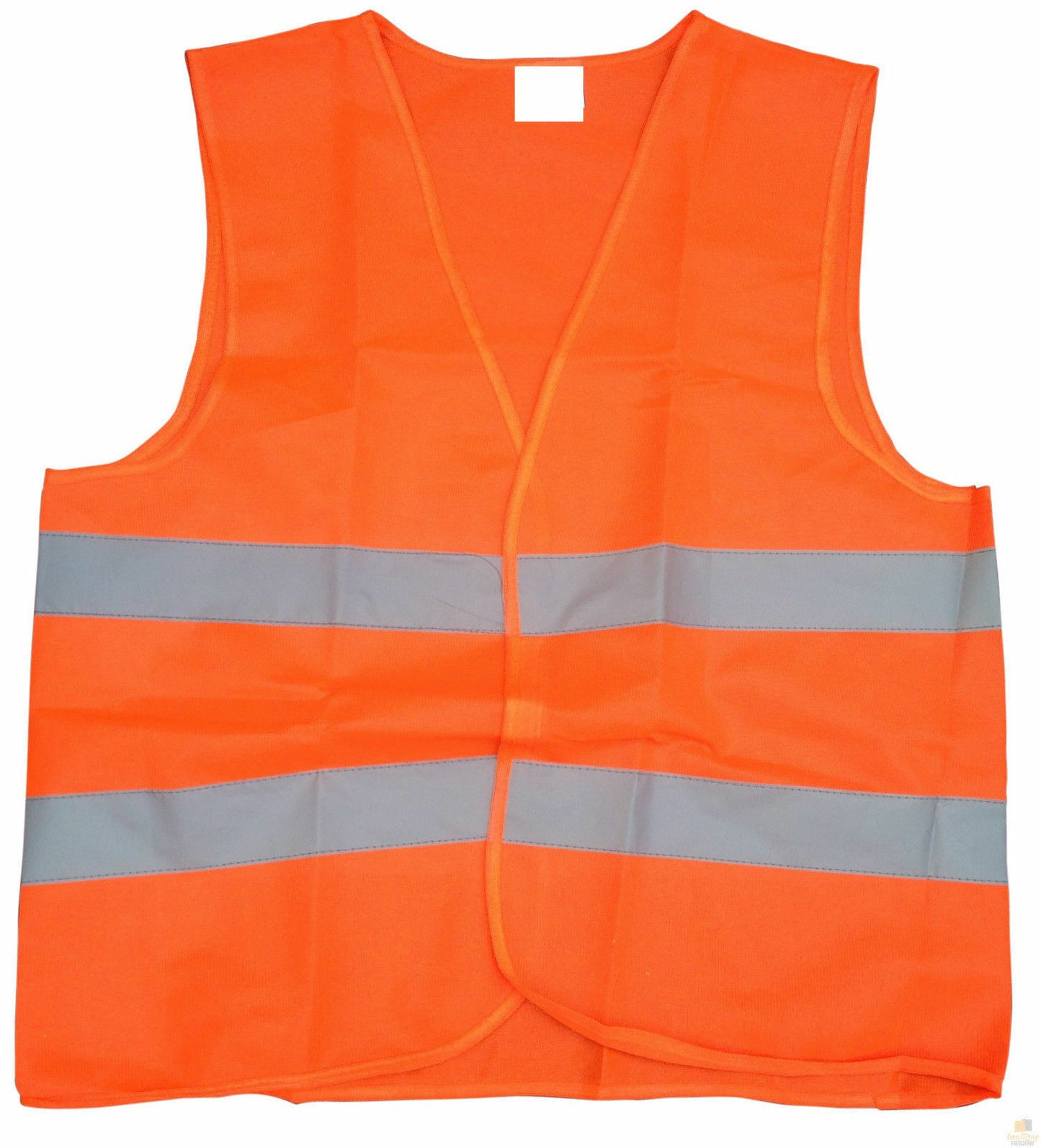 10x Hi Vis Safety VEST Reflective Tape Workwear Orange ONE SIZE Night & Day BULK - Image 5