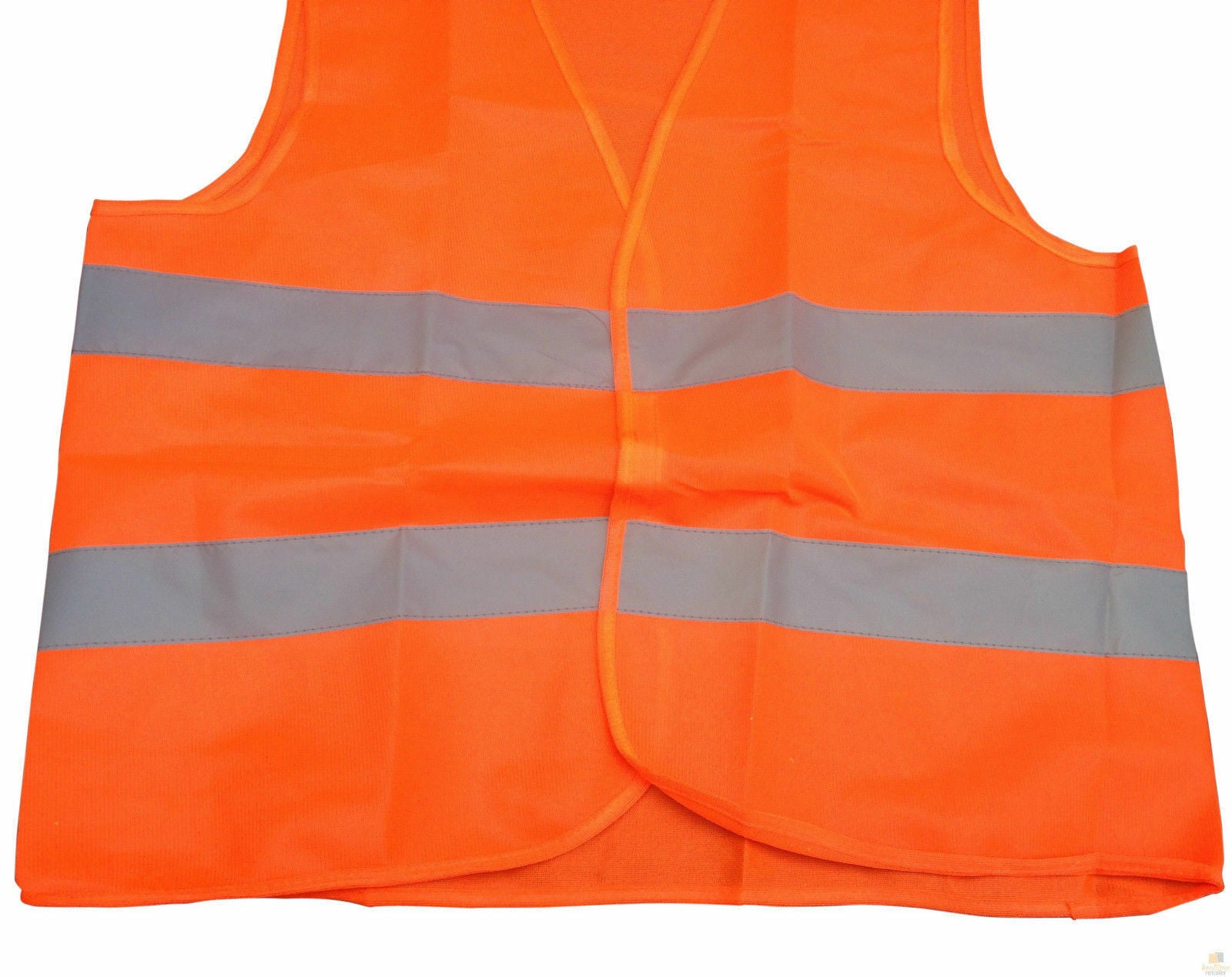 10x Hi Vis Safety VEST Reflective Tape Workwear Orange ONE SIZE Night & Day BULK - Image 6