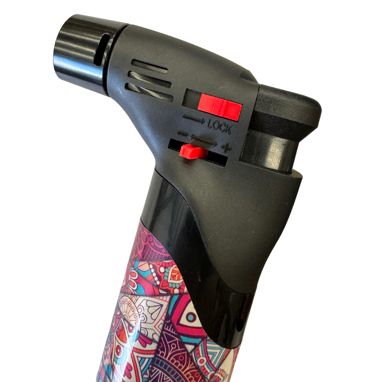 1x Jet Gas Lighter Torch Gun Gas w/ Refillable Butane & Safety Lock - Assorted Colours - Image 4