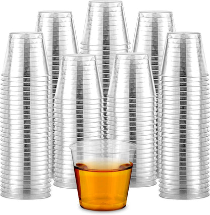 1080pcs 30ml Reusable & Disposable Plastic Shot Glasses Clear Cups Event Tastings Bulk - Image 2