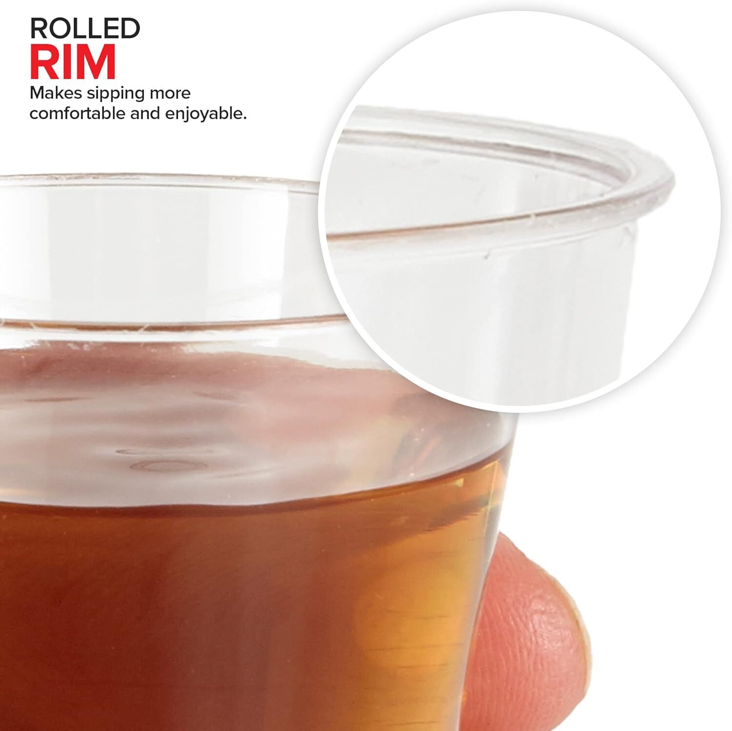 1080pcs 30ml Reusable & Disposable Plastic Shot Glasses Clear Cups Event Tastings Bulk - Image 7
