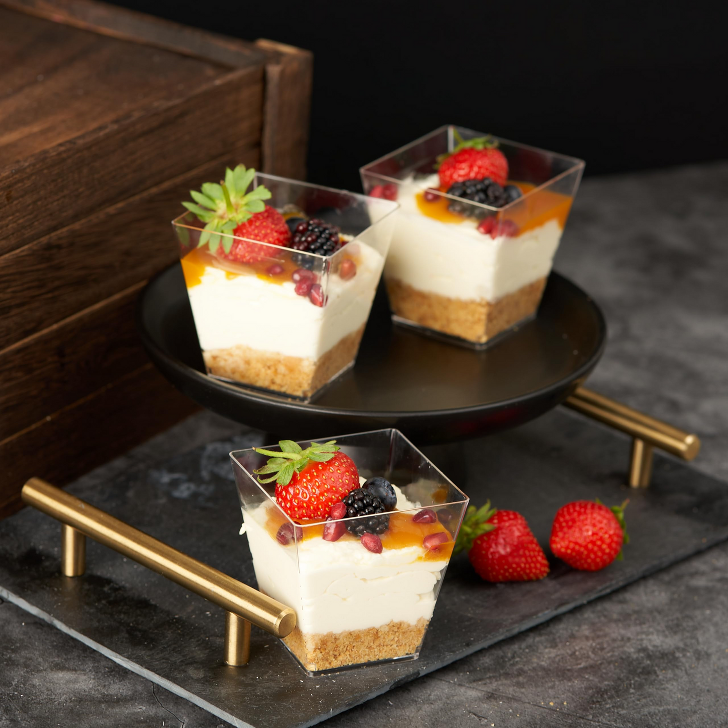 288x Premium Plastic Square Dessert Cups BPA Free Extra Strong Bulk - Image 6