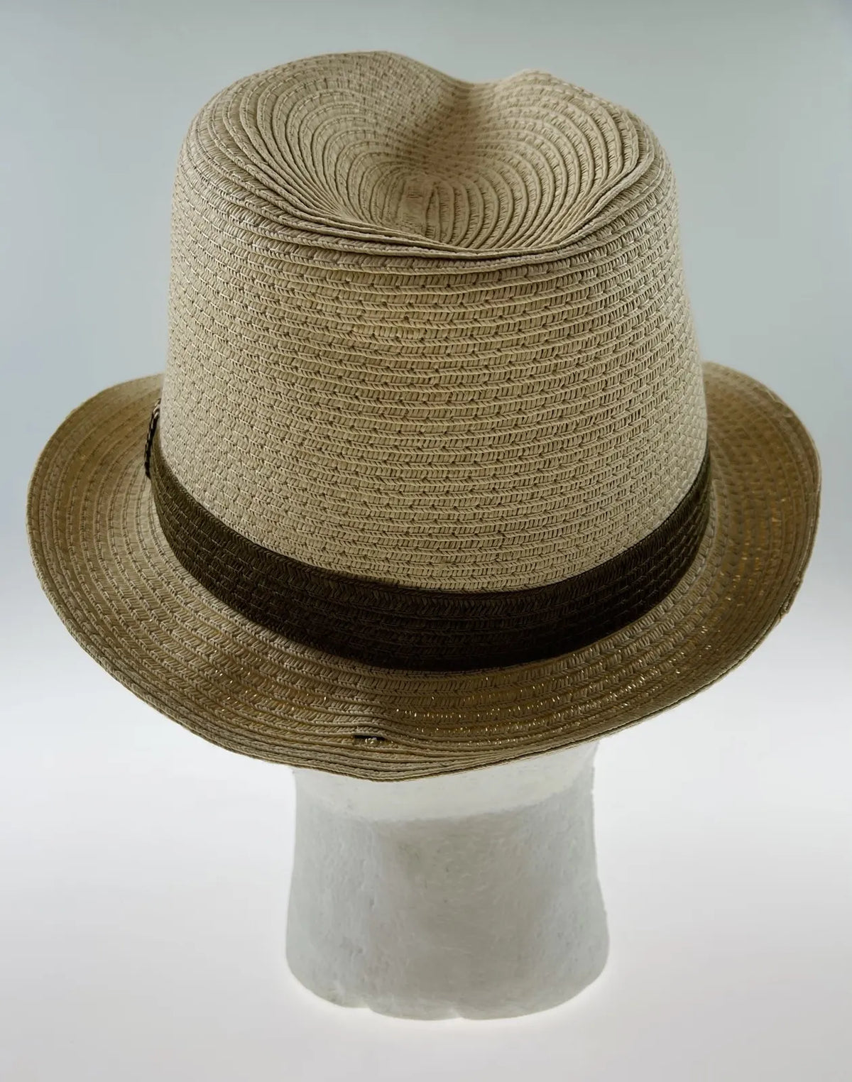 Dents Mens Straw Hat Toyo Trilby Fedora Summer Sun Stingy Brim  - Natural/Brown - Image 8