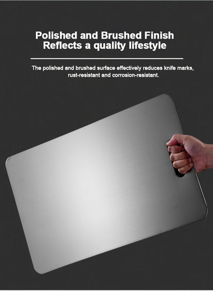 3x Stainless Titanium Steel Anti-Bacterial Mildew-Proof Cutting Chopping Boards - Image 5