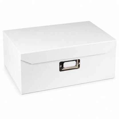 Italplast Eazi Fold A5 Paper Document Storage Box in White - Image 2