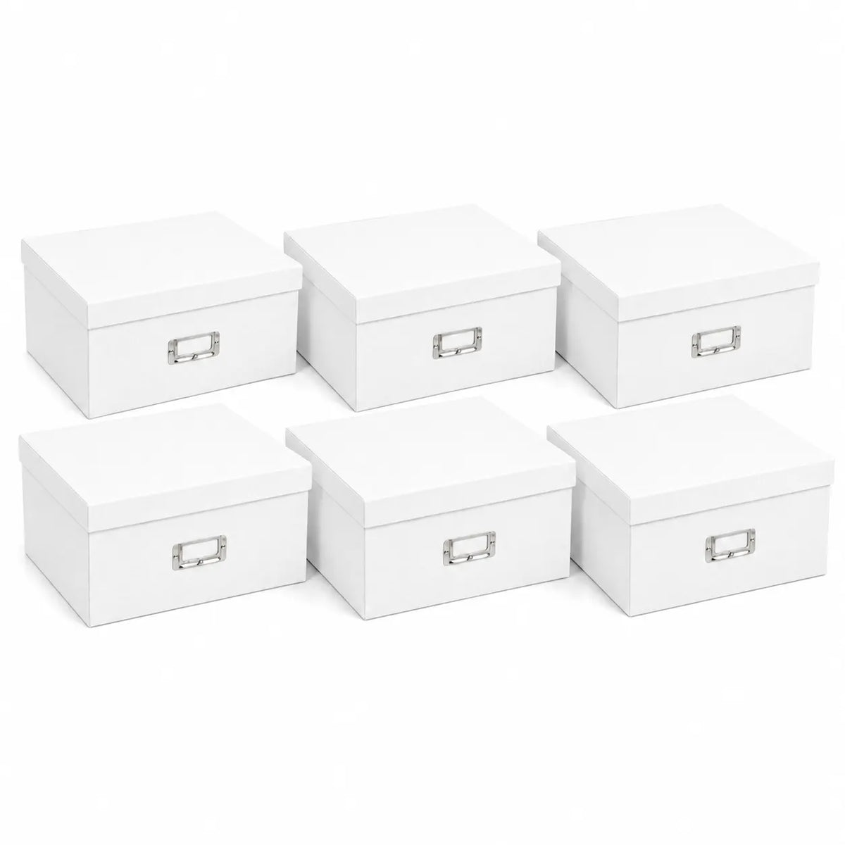 6x Italplast Eazi Fold A3 Paper Document Storage Box in White - Image 2