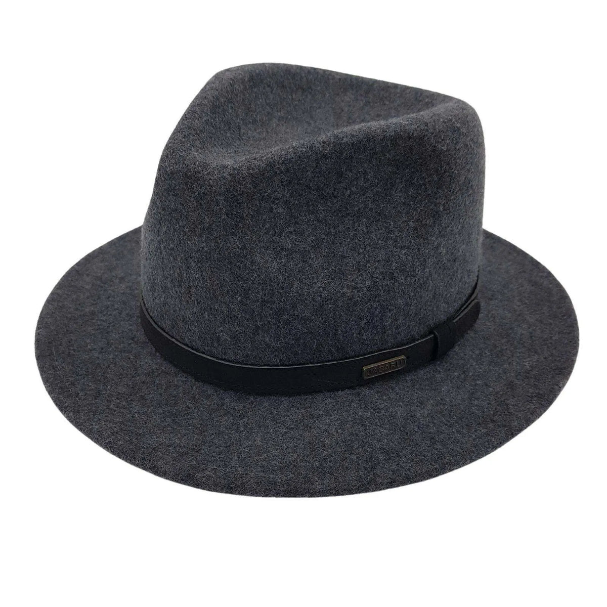 Jacaru 1851 Walkabout Wool Felt Fedora Hat Outback - Dark Grey - Image 5