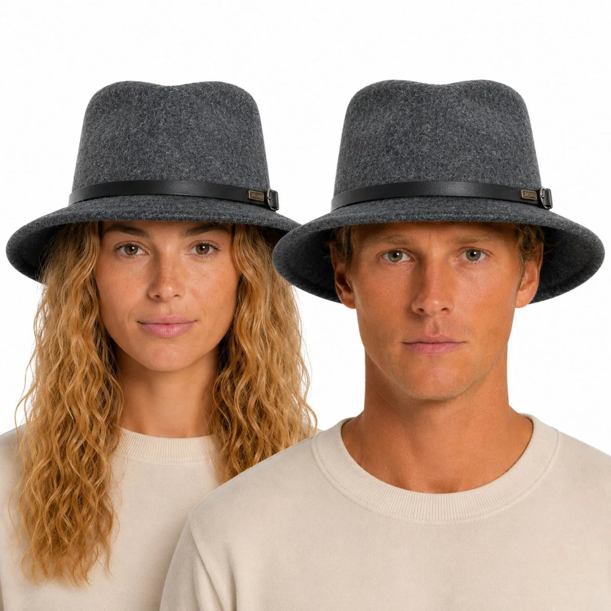 JACARU 1849 Australian 100% Wool Hat Fedora Trilby Crushable Travel - Dark Grey - Image 4