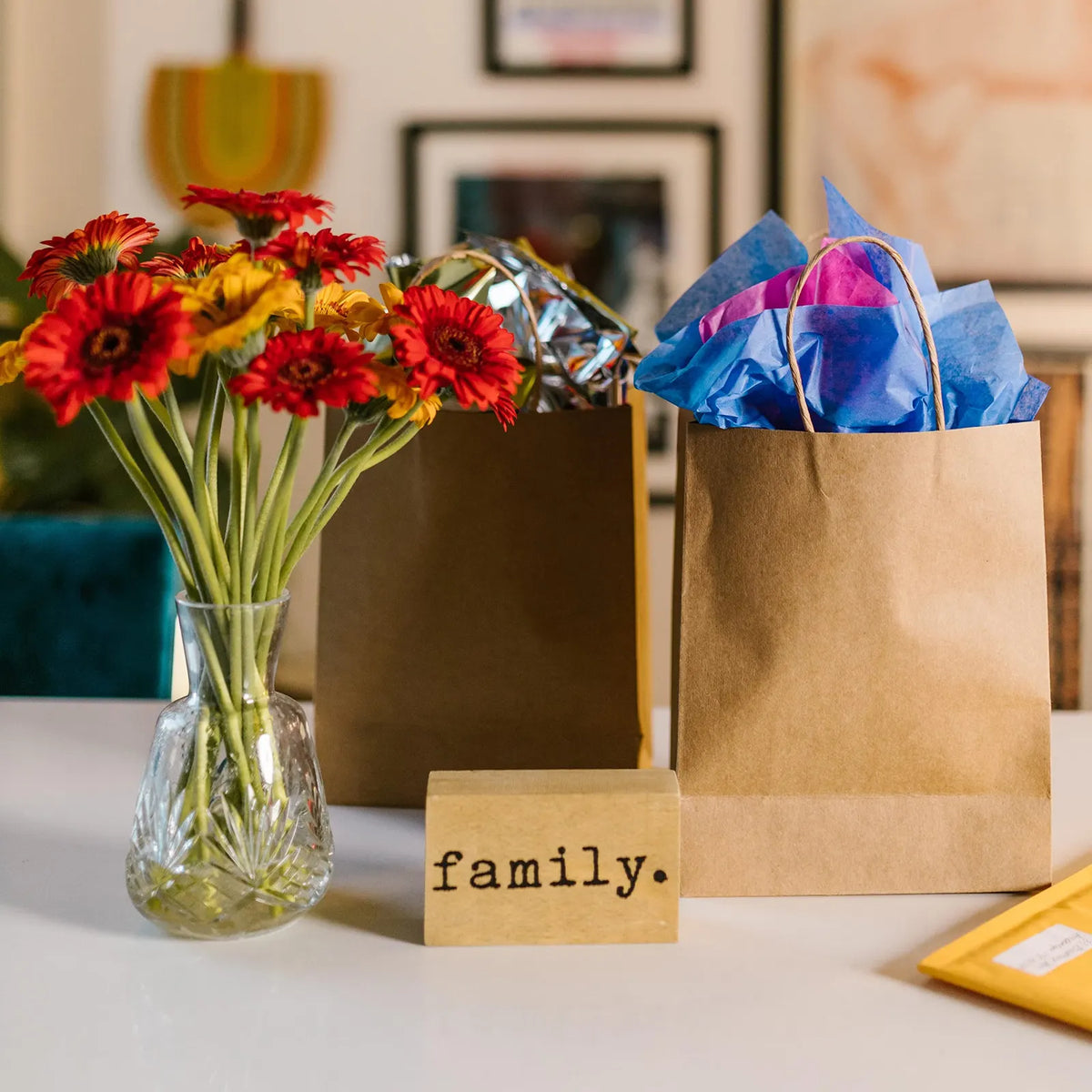 72x Kraft Paper Gift Bags Shopping Carry Craft Brown Bag w/ Handles Bulk (33x26x12cm) - Image 4
