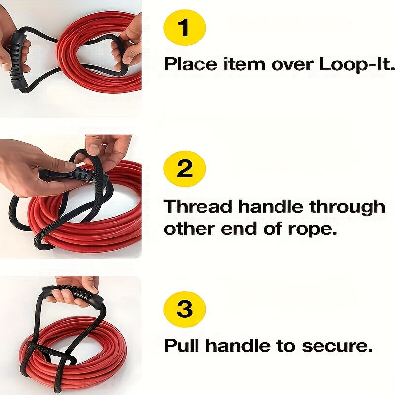 24-Inch Heavy-Duty Storage Strap with Handle – Cord, Hose & Cable Organiser - Image 6