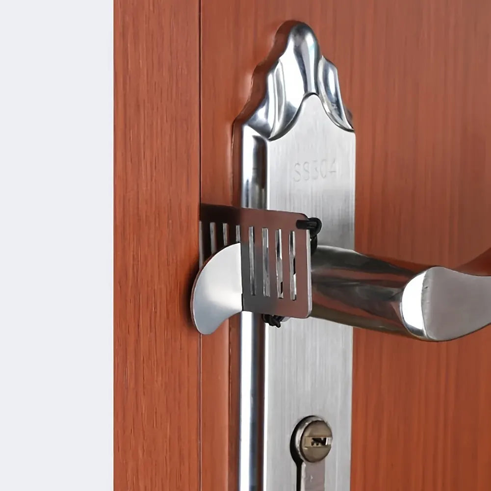 Anti-Theft Portable Door Lock Latch Stopper Jammer Security for Travel, Hotels & Home  - Image 3