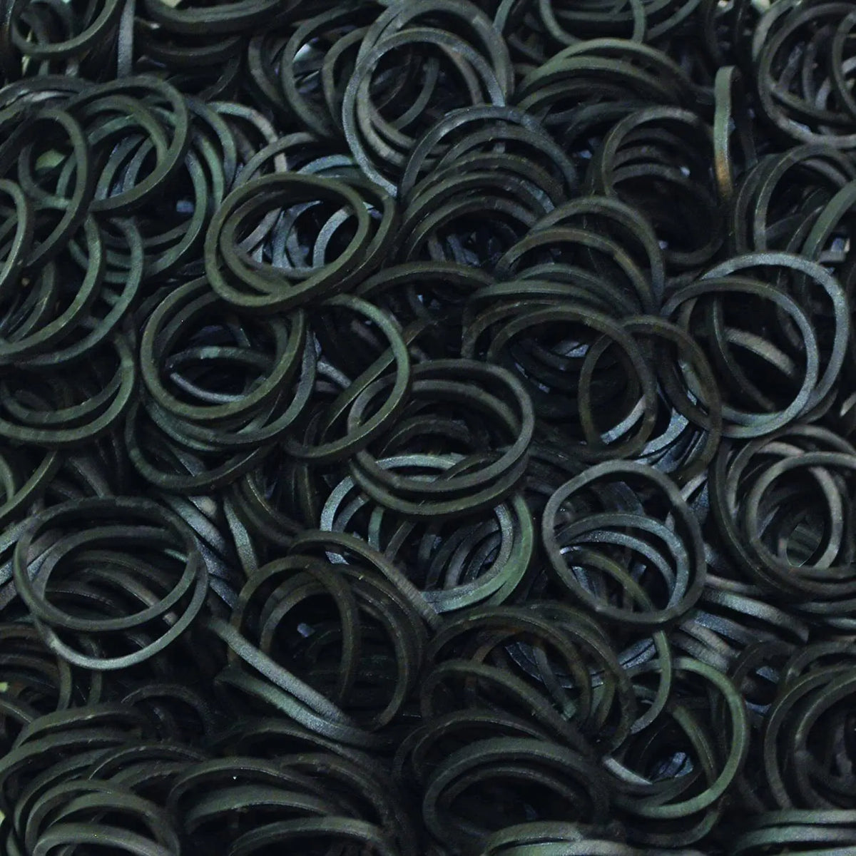 4800 LOOM BANDS Rubber Refill Kit DIY Magical Bracelet 192 S Clips 16 Hooks BULK - Plain Black - Plain Black - Image 2
