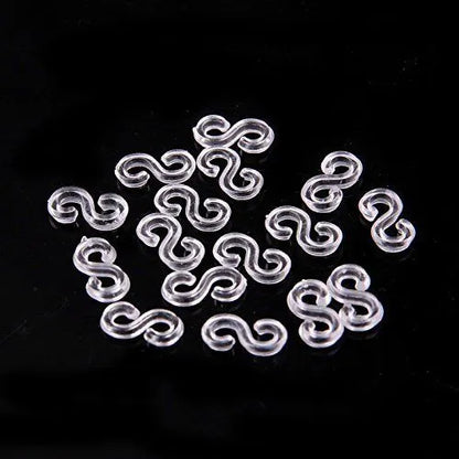 4800 LOOM BANDS Rubber Refill Kit DIY Magical Bracelet 192 S Clips 16 Hooks BULK - Plain Black - Plain Black - Image 4