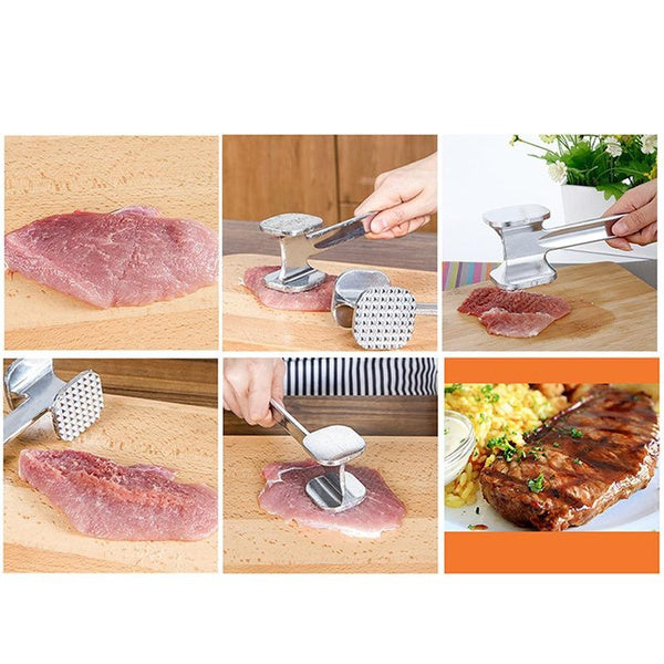 25cm Hammer Meat Tenderiser Chicken Steak Mallet Beef Handle - Image 3