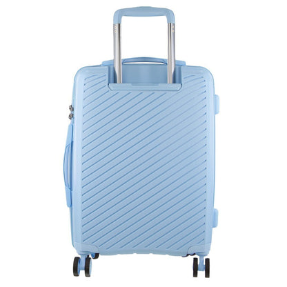 Pierre Cardin Inspired Milleni Luggage Bag Large in Blue + Milleni Waist Bag (2 Items) - Image 4
