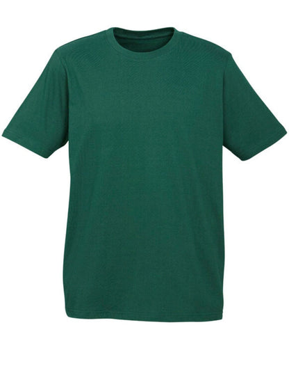 Plain T-Shirt 100% COTTON Basic Blank Tee Mens Ladies Casual BULK Adults - Bottle Green - L - Image 2