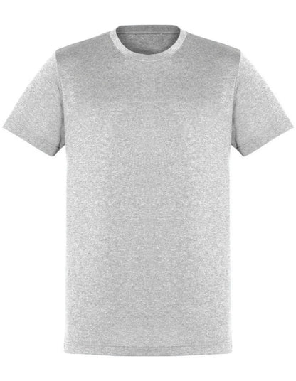 Mens Plain 100% Cotton T-Shirt Basic Blank Casual Short Sleeve Tee Top in Grey Marle - Image 2