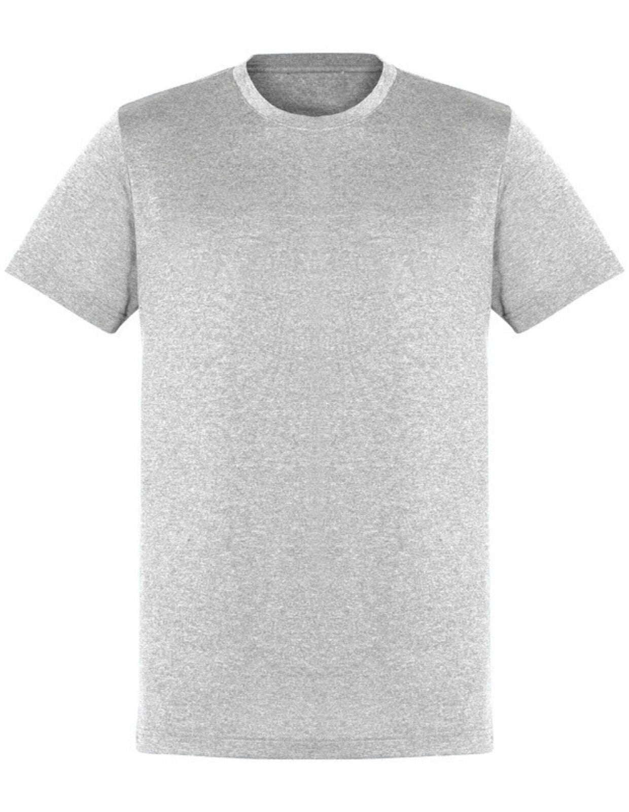 Plain T-Shirt 100% COTTON Basic Blank Tee Mens Ladies Casual BULK Adults - Grey Marle - XL - Image 2