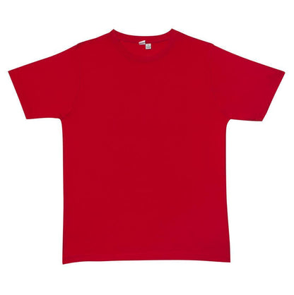 Plain T-Shirt 100% COTTON Basic Blank Tee Mens Ladies Casual BULK Adults - Red - L - Image 2