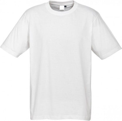 Plain T-Shirt 100% COTTON Basic Blank Tee Mens Ladies Casual BULK Adults - White - L - Image 2