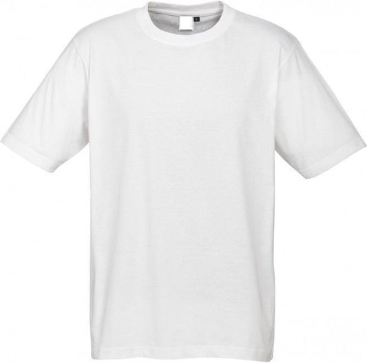 Plain T-Shirt 100% COTTON Basic Blank Tee Mens Ladies Casual BULK Adults - White - XXL