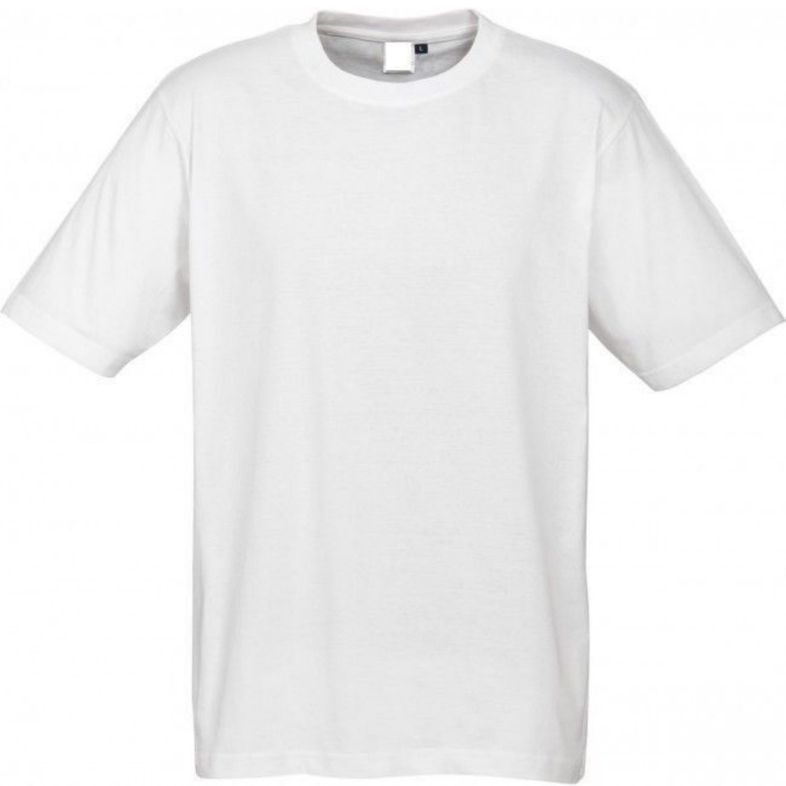 Plain T-Shirt 100% COTTON Basic Blank Tee Mens Ladies Casual BULK Adults - White - XXL - Image 2